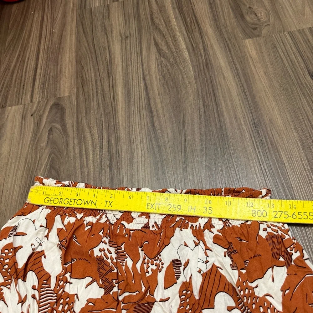 Roxy women sz S elastic waist Cream Floral mini Skirt s - Picture 6 of 6